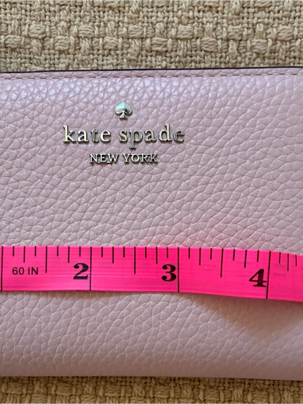 Kate Spade New York Blush Pink Pebbled Leather Wallet